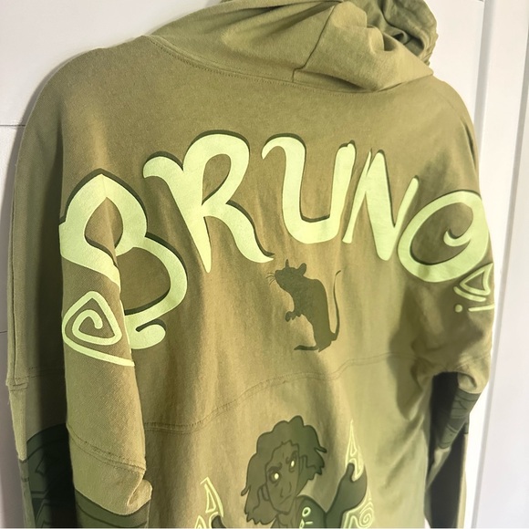 Disney Spirit Jersey Green Encanto Bruno Glow In The Dark Hoodie - Picture 5 of 9